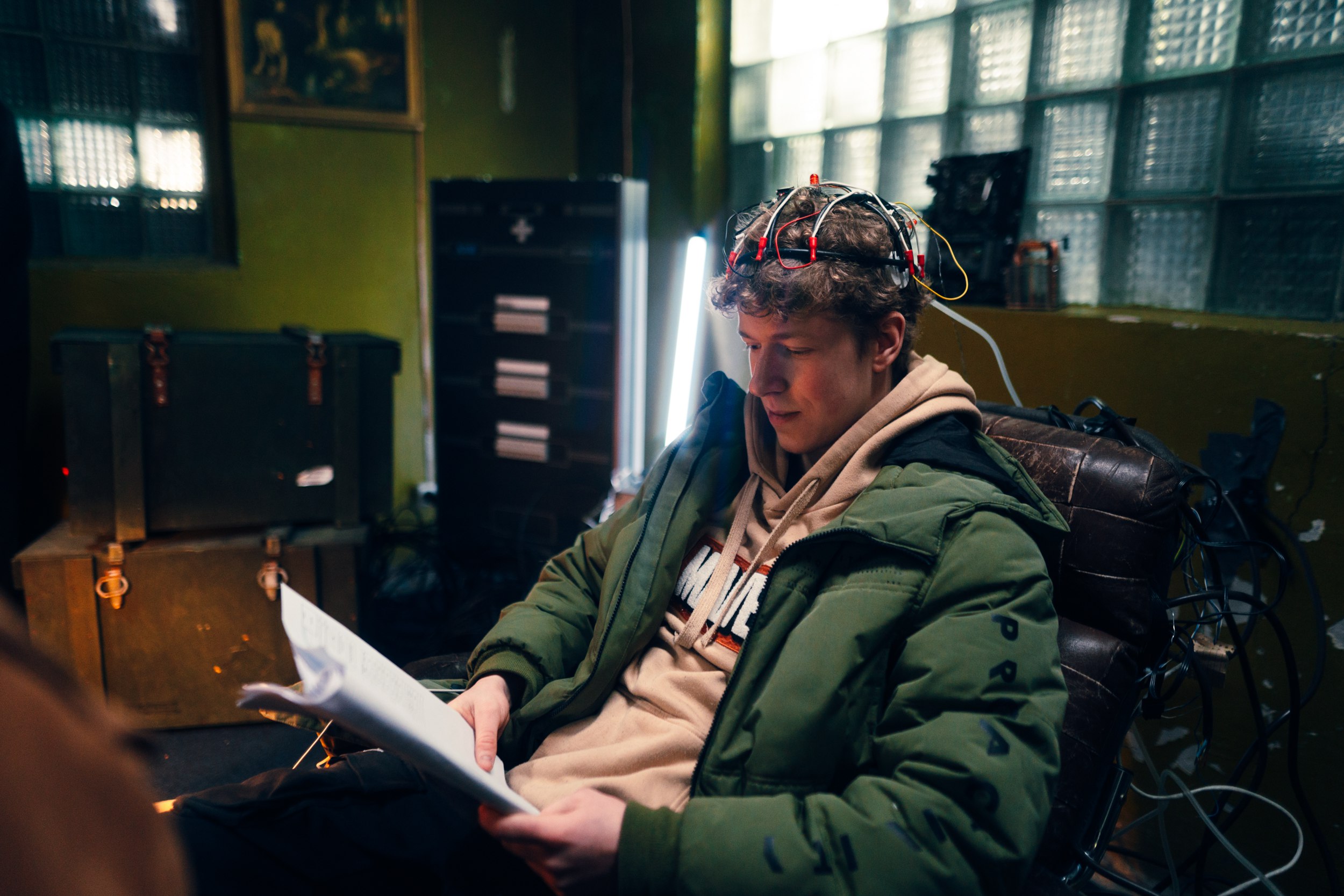 Адріан під час зйомок