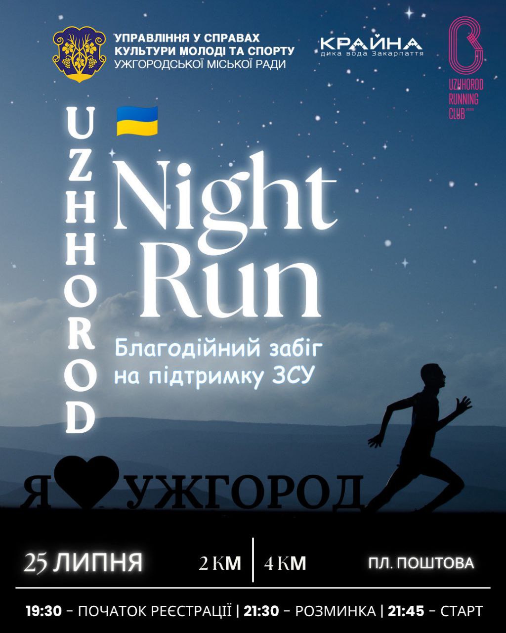 Афіша забігу