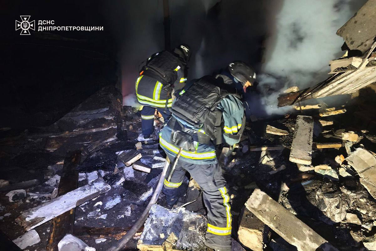 Нічна атака 3 грудня, Дніпропетровщина