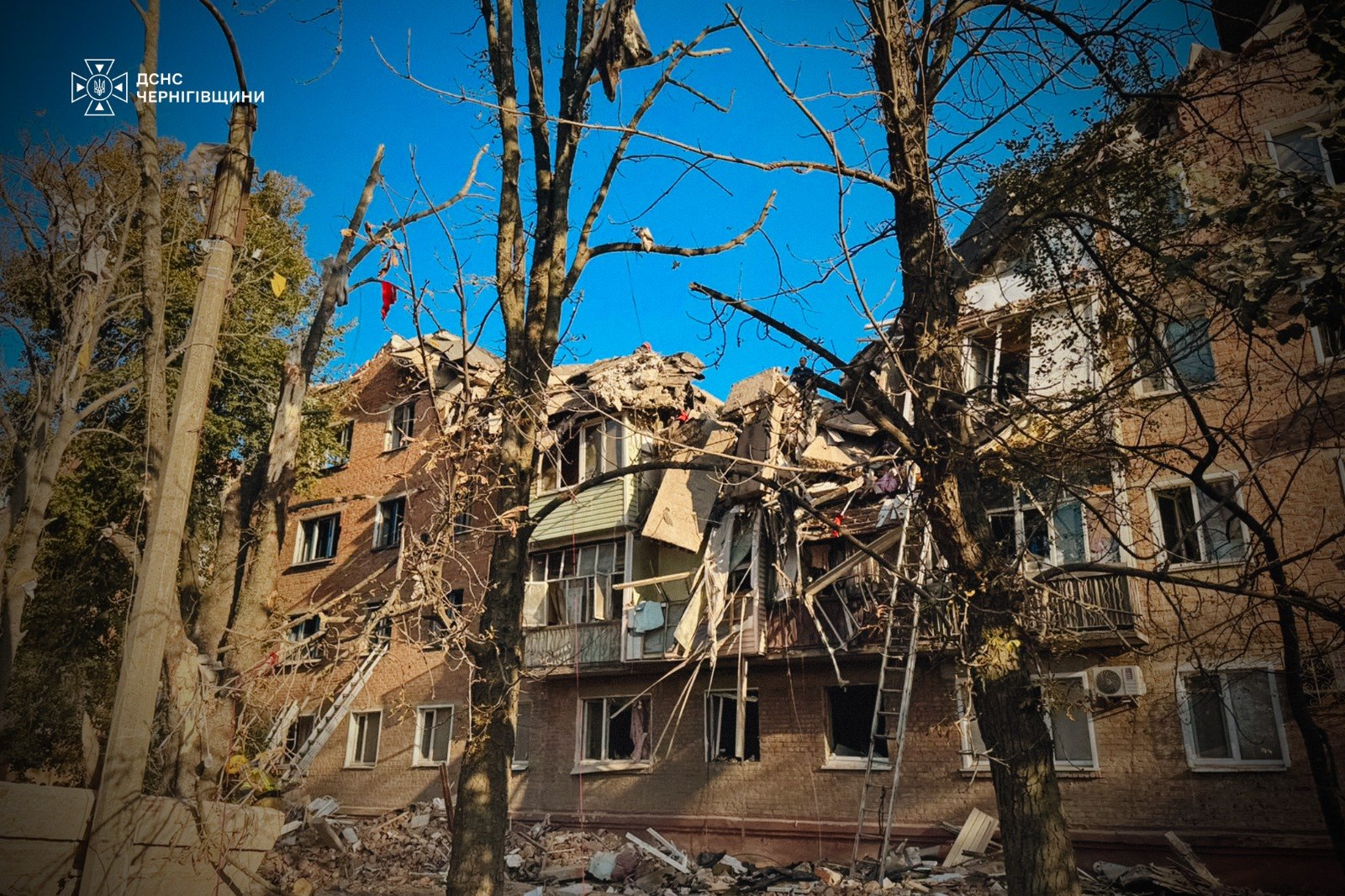 Наслідки російської атаки у Прилуках, 7 жовтня