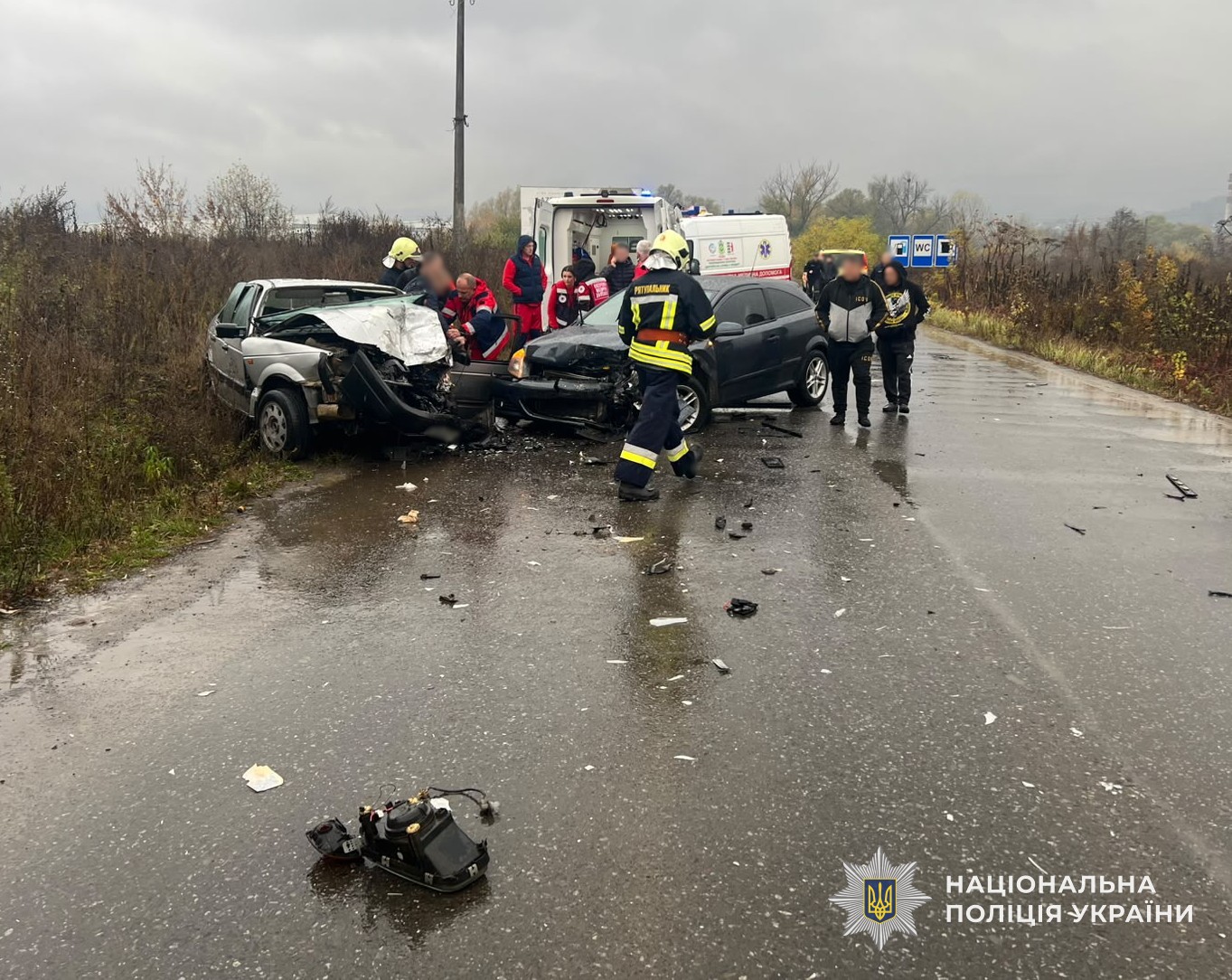 Унаслідок потрійної ДТП на Перечинщині госпіталізували 48-річного водія