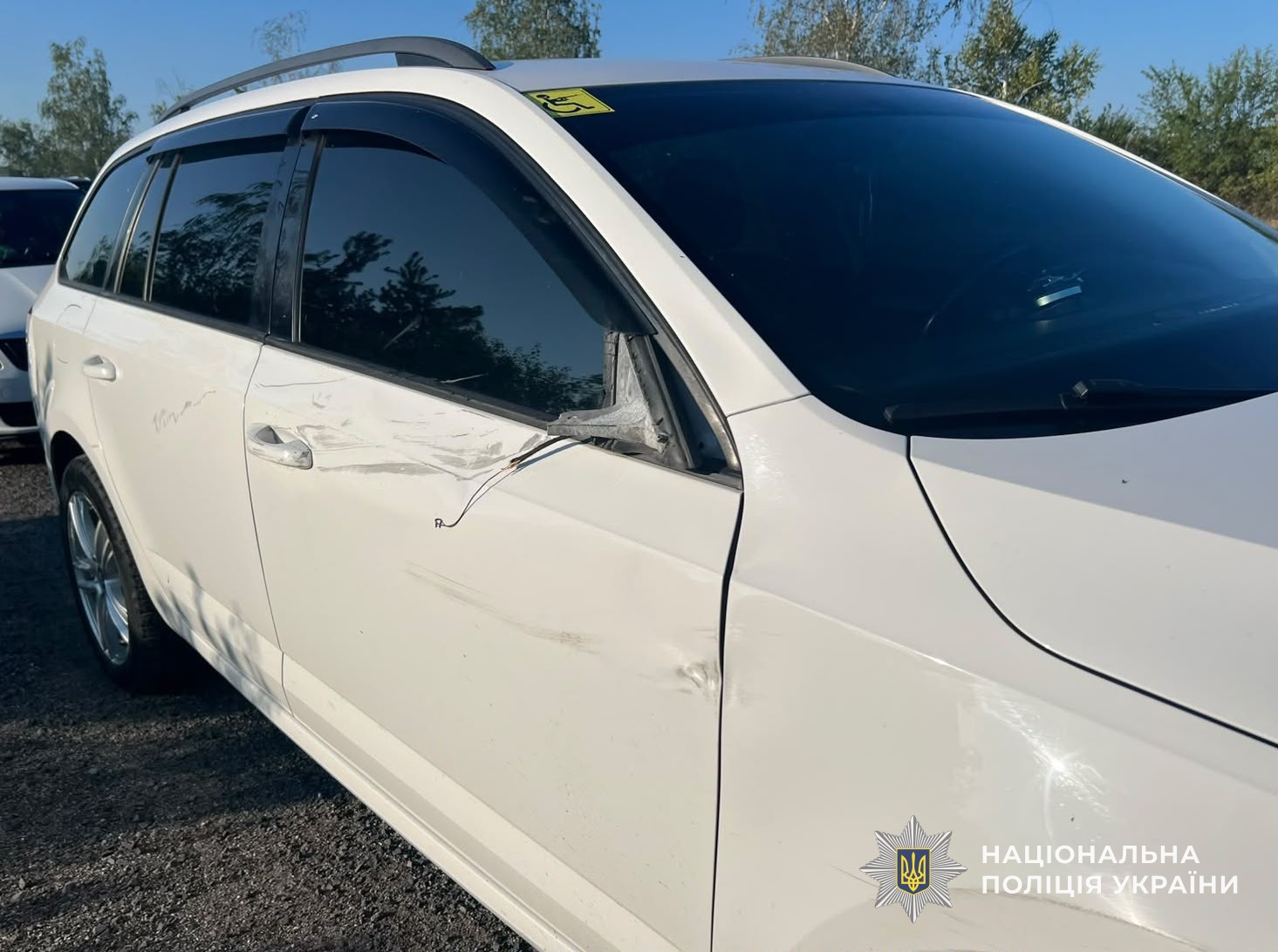 Місце ДТП біля Чабанівки на трасі Київ-Чоп