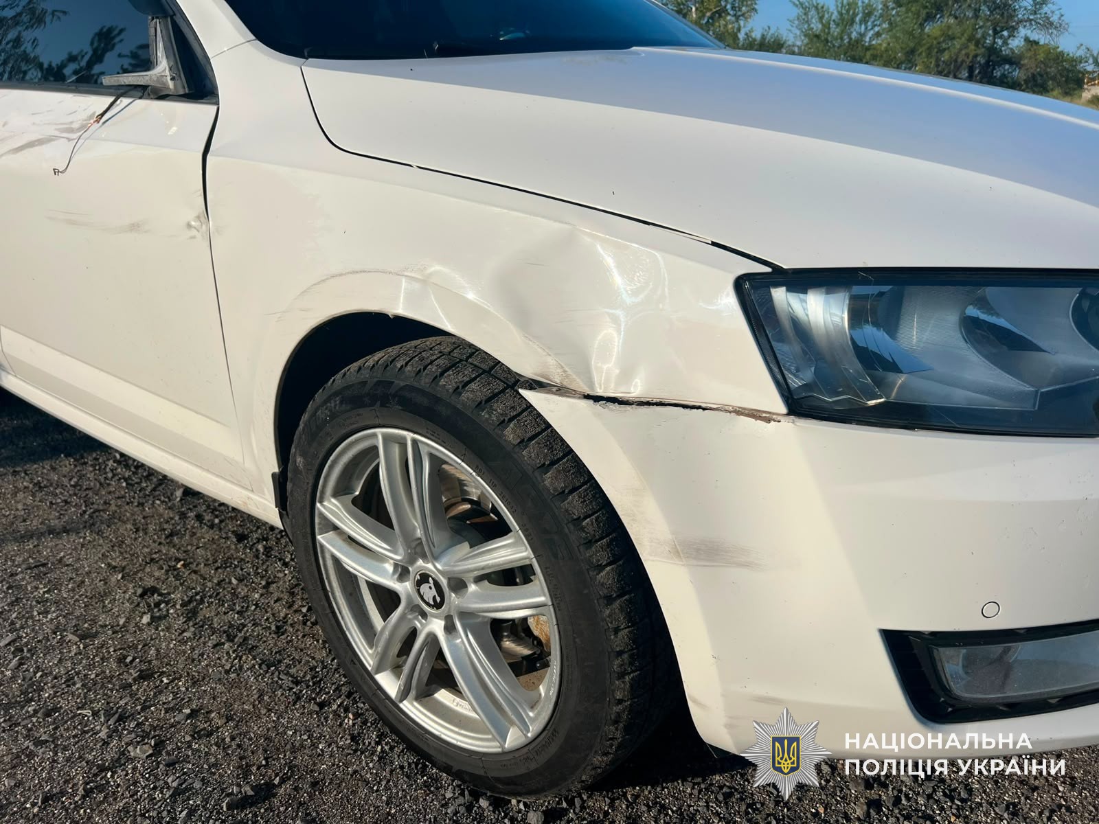 Місце ДТП біля Чабанівки на трасі Київ-Чоп