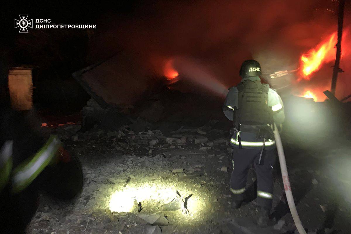 Нічна атака 3 грудня, Дніпропетровщина