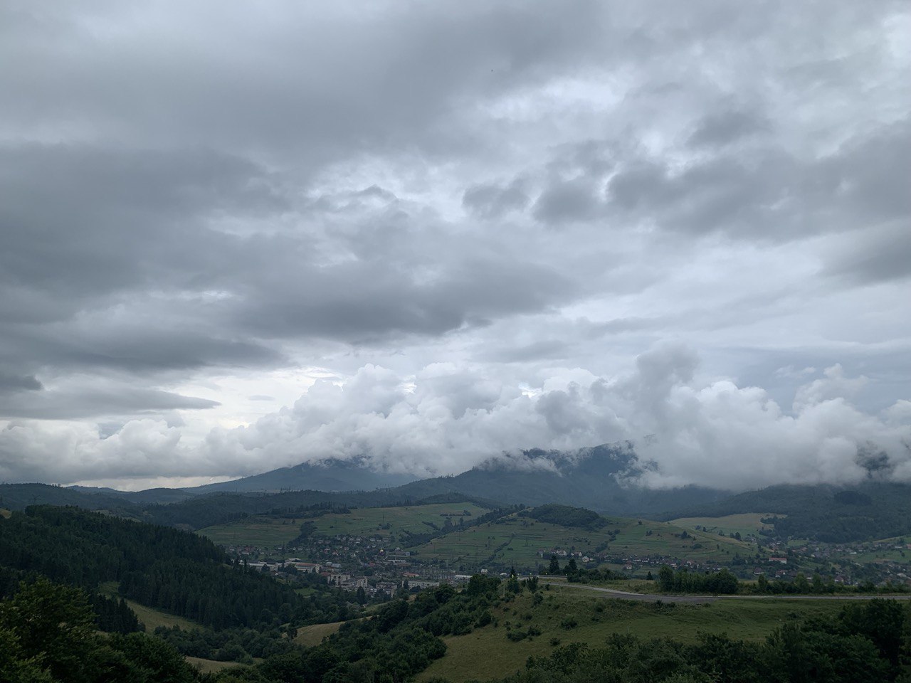 Закарпаття, гори, небо
