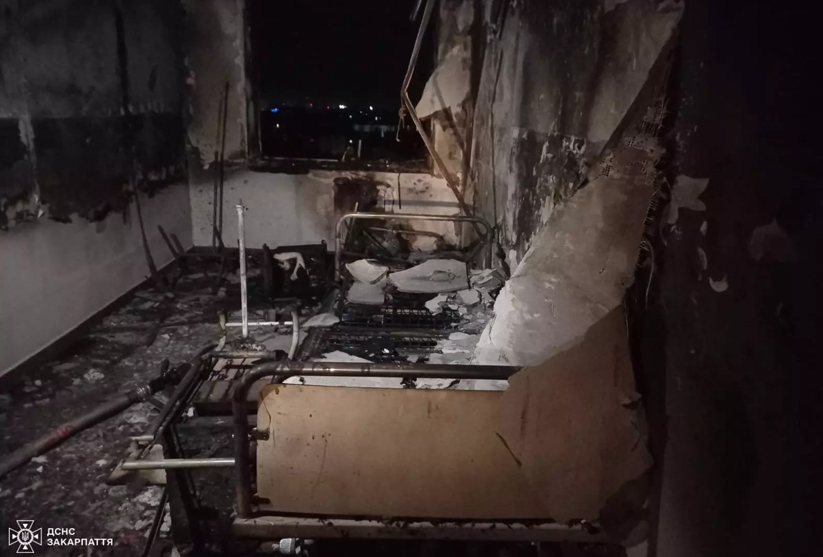 Пожежа у лікарні в Ужгороді