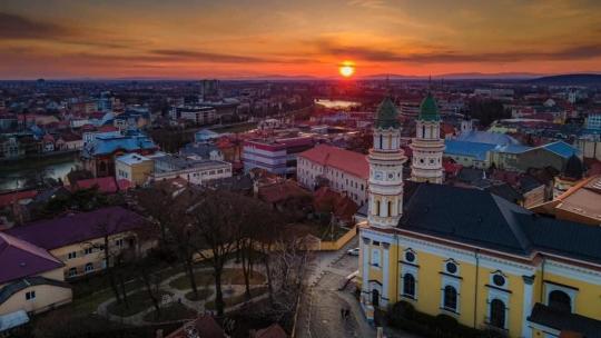 Місто Ужгород, вид на собор