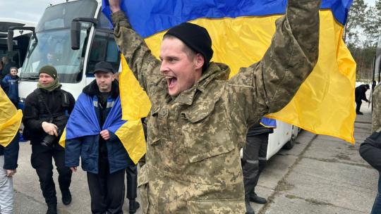 Повернені з російського полону українські захисники