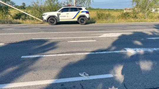 Місце ДТП біля Чабанівки на трасі Київ-Чоп