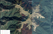 Полонина Апецька, схема розміщення вітряків