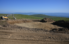 Будівництво вітряків на Полонині Руні