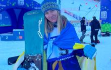 Аннамарі Данча на змаганнях зі сноубордингу в Італії 