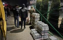 Правоохоронці вилучили на контрольному пункті 1500 бутилок "лівого" алкоголю