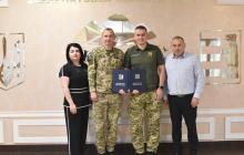 Охоронці кордону разом з Василем Дем’янчуком та Мирославою Ливч