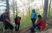 Фото мандрівників після того, як їх знайшли закарпатські рятувальники 