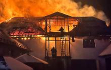 Наслідки пожежі на Рахівщині