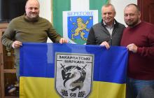 Золтан Бабяк, Федір Шандор, представник 68-го окремого батальйону ТрО «Закарпатські шаркані»