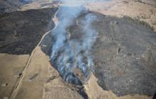 Загоряння сухої трави на Рахівщині 