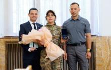 Нагороджена військовослужбовиця