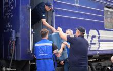 Зустріч евакуйованих людей