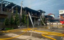 Наслідки пожежі на турбазі у Нижній Апші