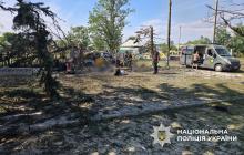 Місце удару у селищі Ярова