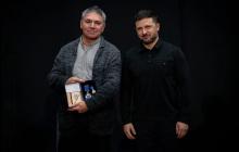 Геннадій Дибовський з Володимиром Зеленським