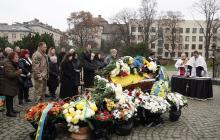 Прощання з воїном Олександром Поповичем в Ужгороді