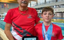 Марк Овчаренко з тренером