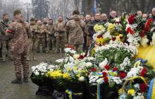 Прощання з полеглим 27-річним прикордонником Дмитром Павличем