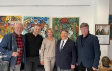На відкритті експозиції відомої мистецької родини Бровді