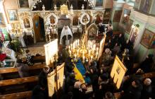 Прощання з полеглим воїном Сергієм Швардаком