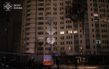 Наслідки нічного російського обстрілу, Київ 9 січня