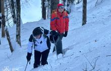 Заблукалий лижник з рятувальниками