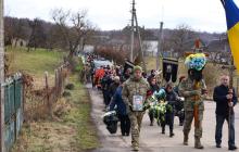 Прощання з полеглим воїном Іваном Ролею
