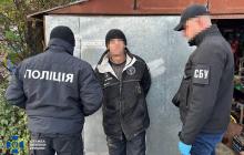 Наркоторговець під час затримання