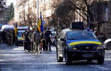 Прощання із військовим Олександром Павлієм в Ужгороді