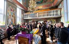 Прощанння із військовим Віталієм Шелембою у Мукачеві