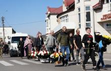 Прощання із військовим Василем Гейцієм у Тячеві