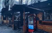 Наслідки пожежі у Боздоському парку