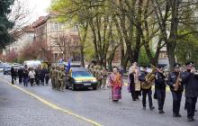 Прощання із воїном Михайлом Шипом в Ужгороді