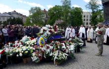 Прощання із полеглим воїном Владиславом Шитіхіним в Ужгороді