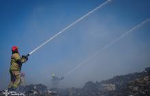 Пожежа на сміттєзвалищі у Барвінку під Ужгородом