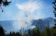 Ліквідація пожежі біля Воловця