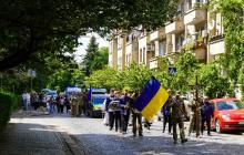 Прощання із Денисом Дзюіним в Ужгороді