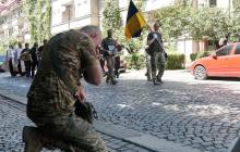 Прощання із воїном Віктором Дяківим в Ужгороді