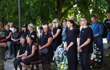 Прощання із полеглим військовим Олександром Янчієм в Ужгороді
