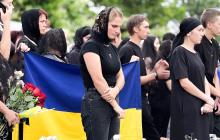 Прощання із полеглим воїном Василем Боговичем на Мукачівщині