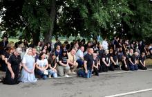 Прощання із полеглим воїном, лікарем-хірургом Олегом Наконечним в Ужгороді