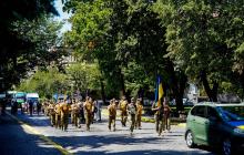 Прощання із полеглим воїном Андрієм Куном в Ужгороді